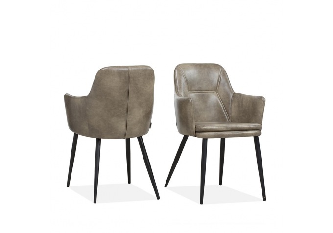 Lot de 2 chaises Venzo en simili