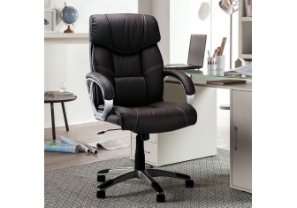 Chaise de bureau Dali en simili noir Chaise de bureau Dali en simili noir