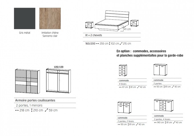 Chambre adulte Borne