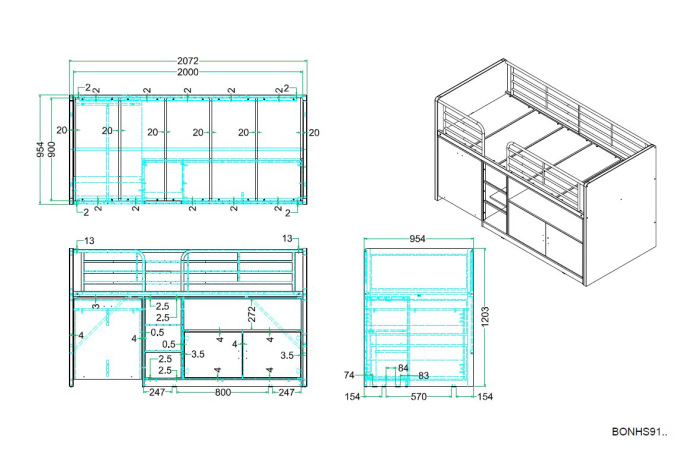 Lit  Bonny compact 91
