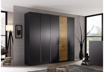 Armoire Wetzo gris mat 271 cm Armoire Wetzo gris mat 271 cm