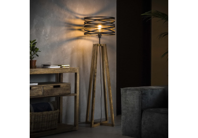 Lampe de sol Twist H 141 cm