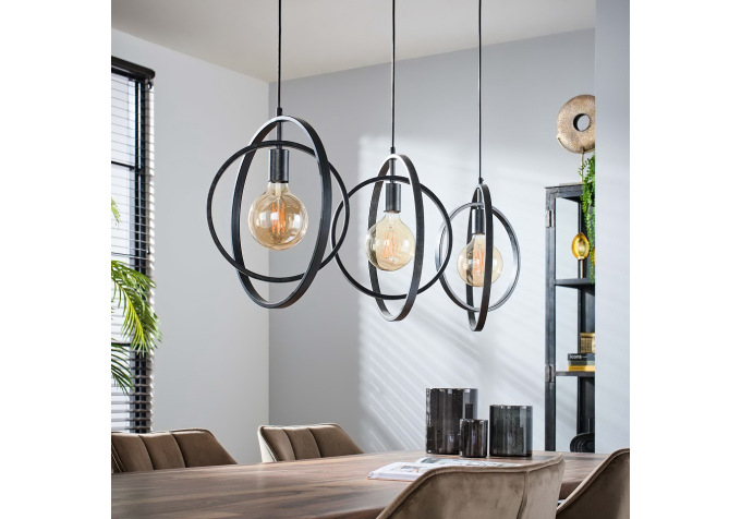 Suspension 3 Lampes Turn around