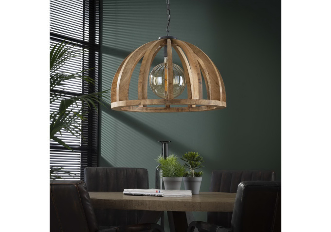 Suspension 1 Lampe en bois