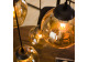 Suspension 5 Lampes mix gold
