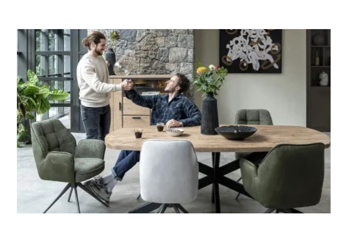 Chaise Bell avec accoudoirs Henders & Hazel