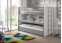 Lit mezzanine Bonus : Couleur:Gris