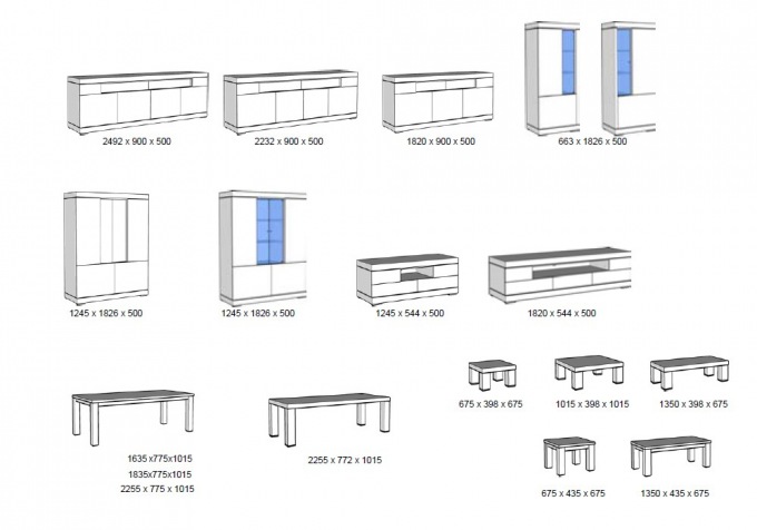 Salle à manger complète Etna